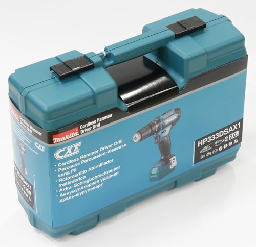 Makita HP333DSAX1 Akku-Schlagbohrschrauber 12V max. / 2,0 Ah, 2 Akkus + Ladegerät in Transportkoffer