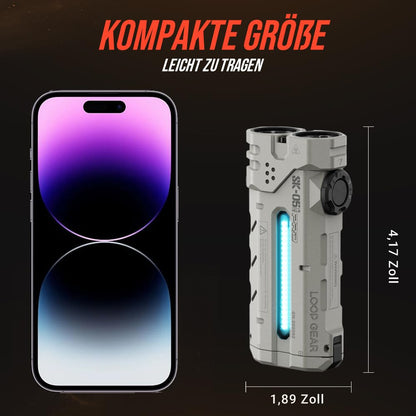 LOOP GEAR SK05PRO Taschenlampe 4360 Lumen, 8000 mAh, IP68, Outdoor, Survival