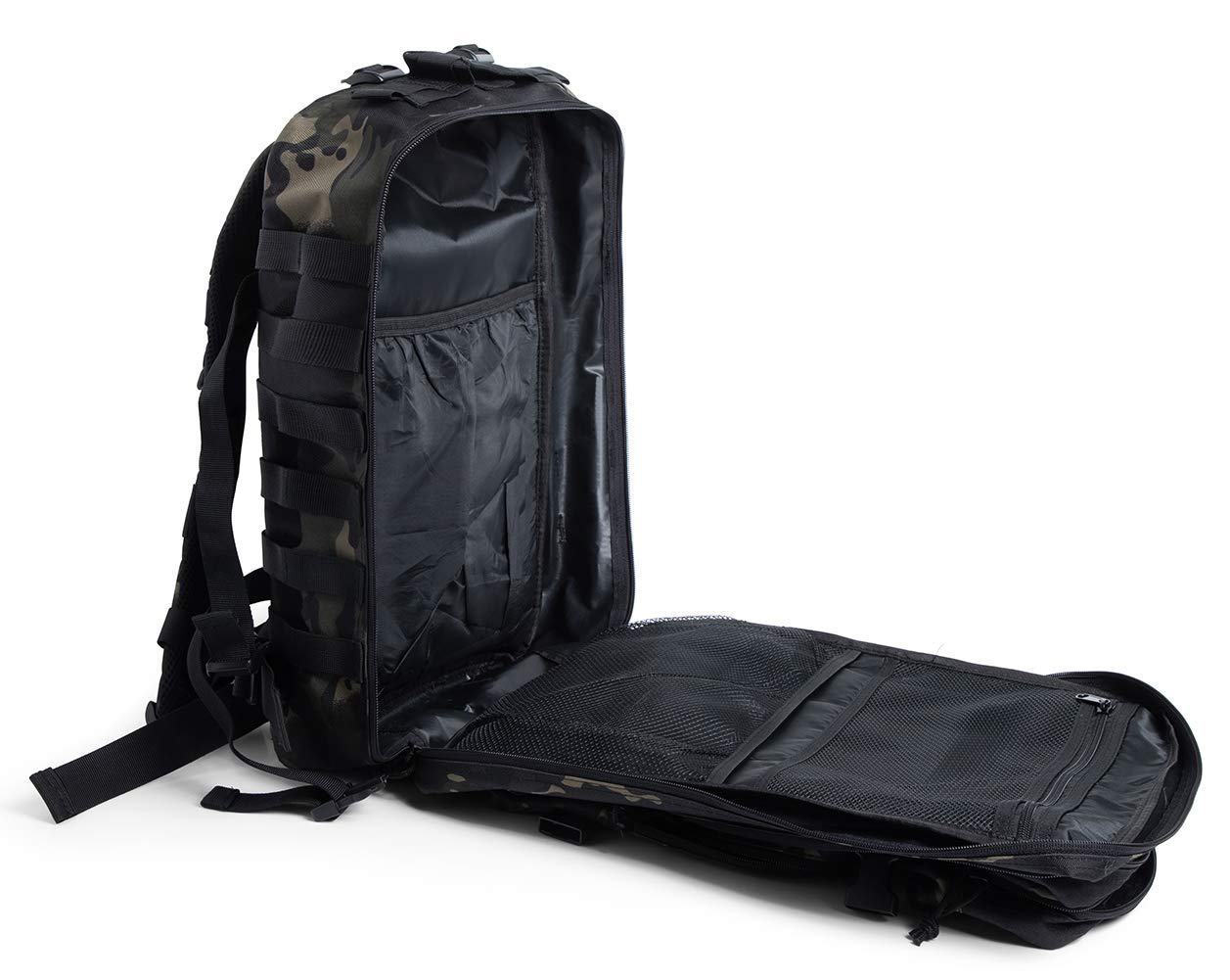 QT&QY 45 L Militär-Rucksack, Molle, Outdoor, Trekking, Tagesrucksack