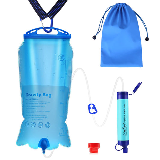 SimPure Gravity Wasserfilter 3 L, 0,1 µm, Outdoor, Camping, Tragbar