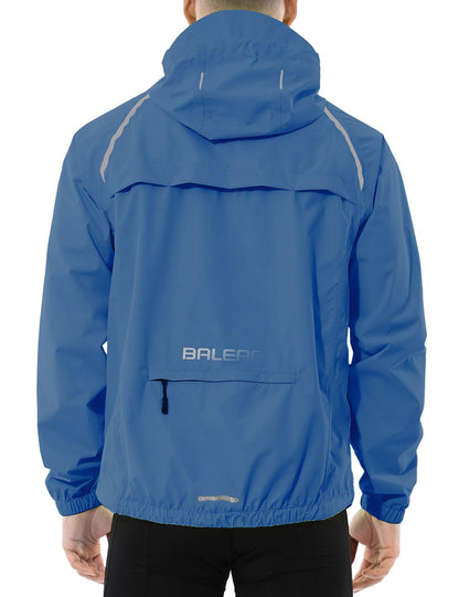 baleaf Herren Fahrrad- & Regenjacke, Wasserdicht, Windbreaker, Blau XL
