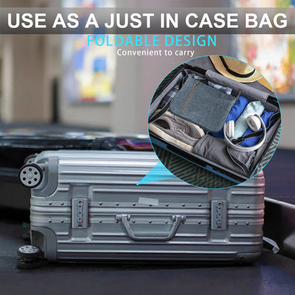 Vomgomfom Faltbare Reisetasche 65 L, Sport & Travel, Schuhfach, Blau