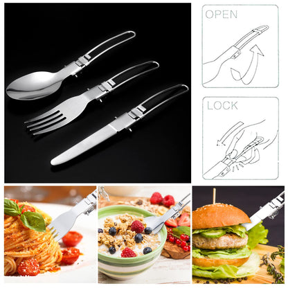 Odoland Camping Geschirr Set 10 PCS, Aluminium, Outdoor, Picknick, Wandern