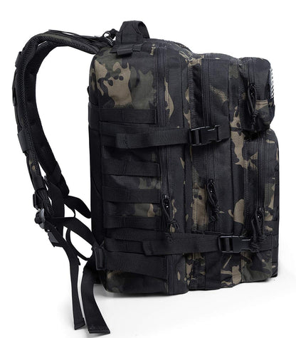QT&QY 45 L Militär-Rucksack, Molle, Outdoor, Trekking, Tagesrucksack