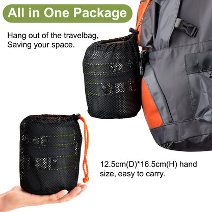 Odoland Camping Geschirr Set 10 PCS, Aluminium, Outdoor, Picknick, Wandern