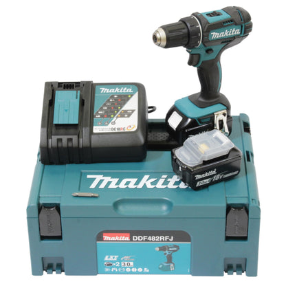 Makita DDF482RFJ Akku-Bohrschrauber 18V / 3,0 Ah, 2 Akkus + Ladegerät im MAKPAC