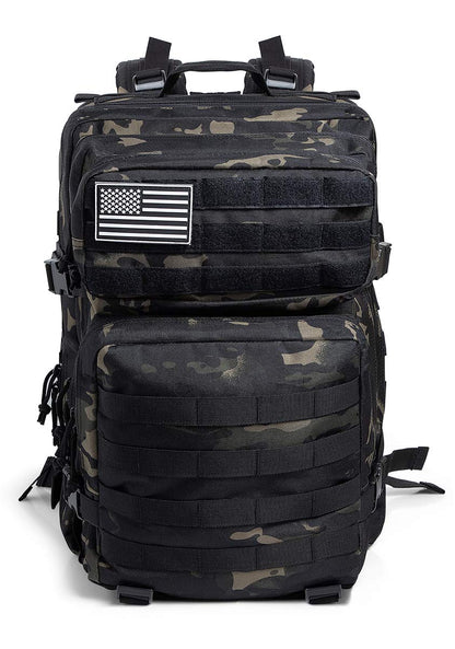 QT&QY 45 L Militär-Rucksack, Molle, Outdoor, Trekking, Tagesrucksack