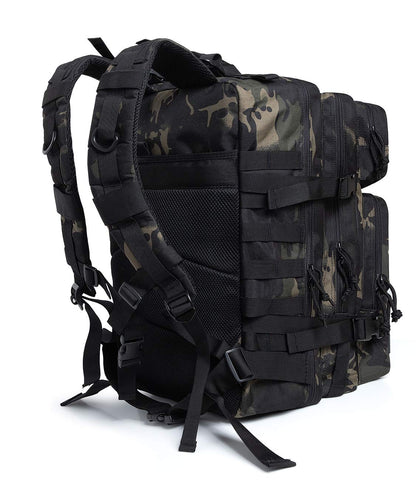 QT&QY 45 L Militär-Rucksack, Molle, Outdoor, Trekking, Tagesrucksack