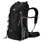 Loowoko Wanderrucksack 50 L, mit Regenschutz, Outdoor, Trekking, Unisex