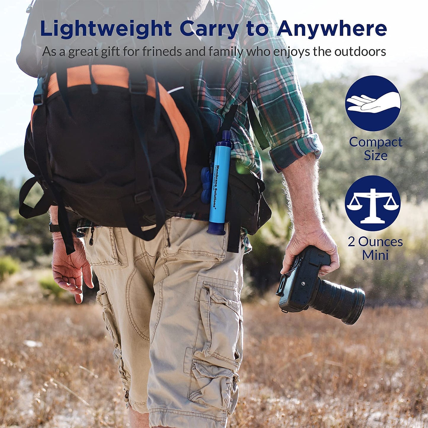 Membrane Solutions Wasserfilter 0,1 µm, 5000 L, BPA-frei, 4er Pack, Outdoor