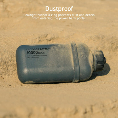 ELECOM NESTOUT 15000mAh Powerbank, 32W USB-C, IP67, Outdoor, Beige