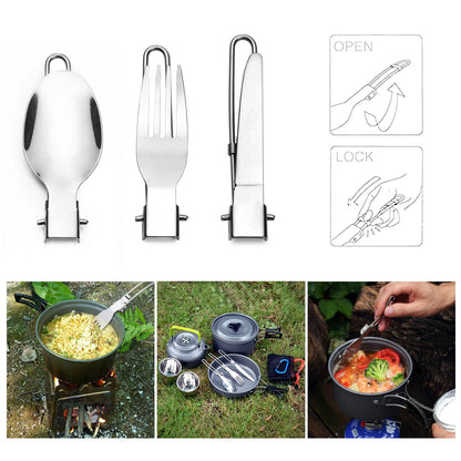 Odoland Camping Geschirr-Set 1–2 Personen, Aluminium, Outdoor, Picknick
