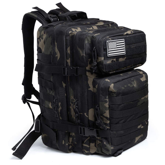 QT&QY 45 L Militär-Rucksack, Molle, Outdoor, Trekking, Tagesrucksack