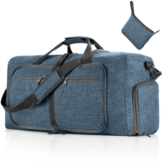 Vomgomfom Faltbare Reisetasche 65 L, Sport & Travel, Schuhfach, Blau