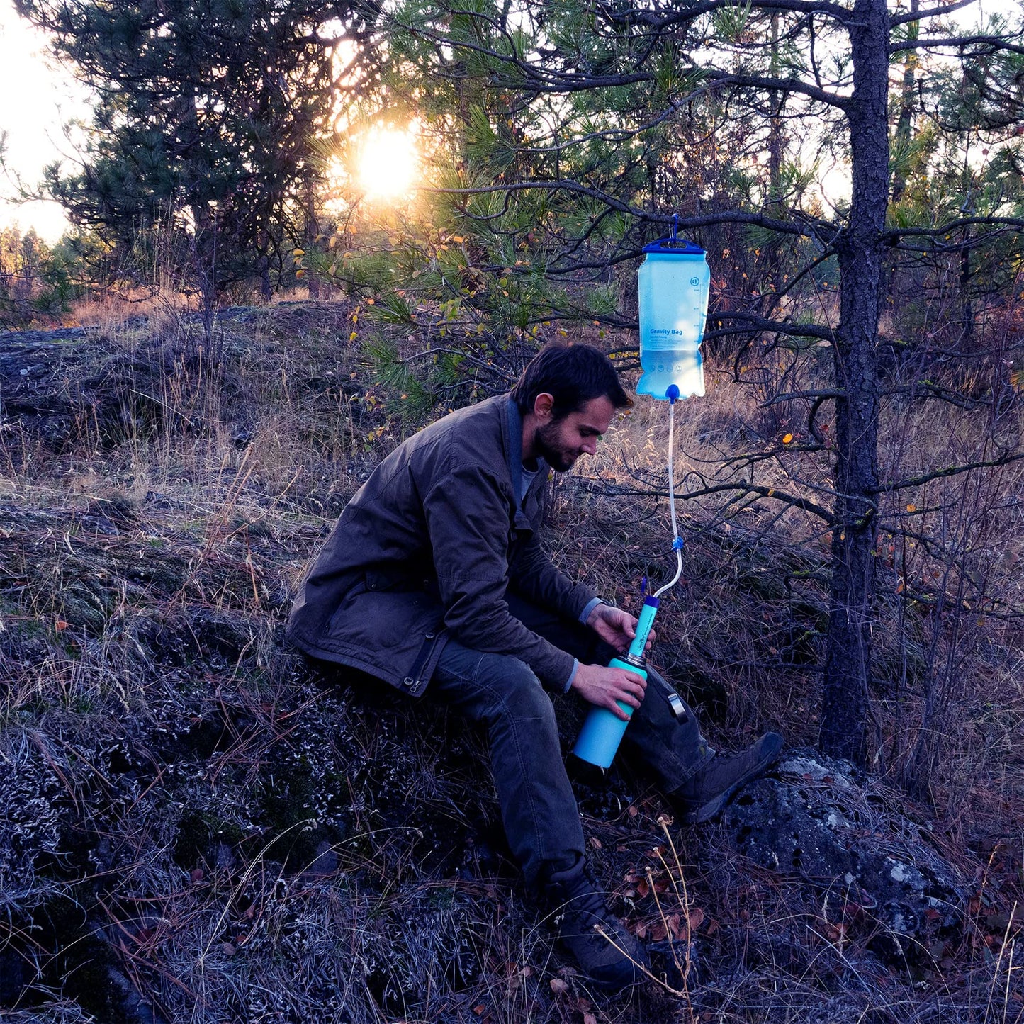 SimPure Gravity Wasserfilter 3 L, 0,1 µm, Outdoor, Camping, Tragbar